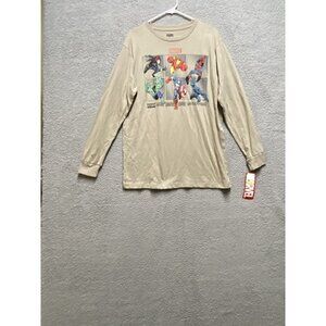 Mens Marvel Avengers Long Sleeve Shirt Size L New
